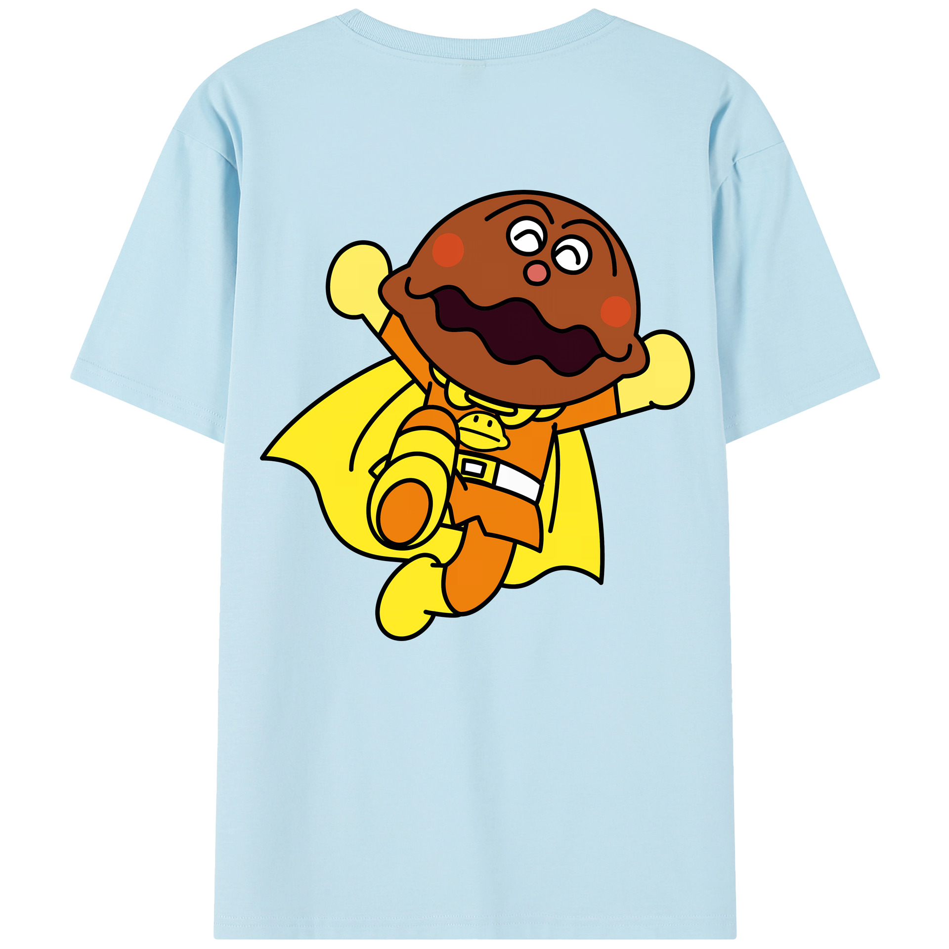 （画像用） アンパンマン Anpanman 綿100％半袖Tシャツ（背面プリント）